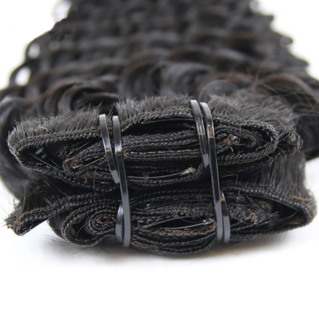 New Arrival Clip in hair Easy Use Deep Wave 100% Human Raw hair 20-26 inch Berrys Fashion