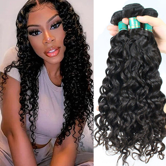 Maylaysian Water Wave Raw Hair 3PCS/ Lot with High Quality 100% Virgin Human Hair, can Be Dyed, Bleached Berrys Fashion Raw Hair