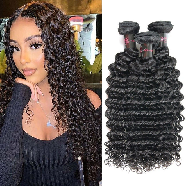Maylaysian Deep Wave Raw Hair 3PCS/ Lot with High Quality  display picture 1