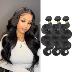 Maylaysian Body Wave Raw Hair 3PCS/ Lot with High Quality 100% Virgin Human Hair, can Be Dyed, Bleached Berrys Fashion Raw Hair