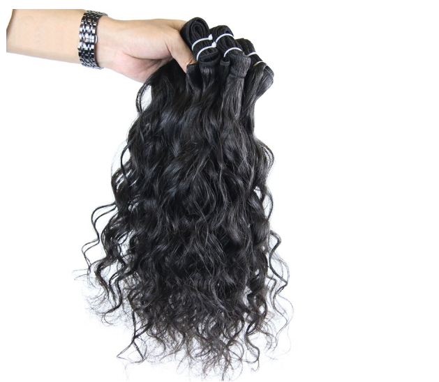 Water Wave  Bundles 3PCS Bundles Deals Double Wefts Machine Made Wavy Nature Hair Extension Berrys Peruvian HAIR Human Raw Hair