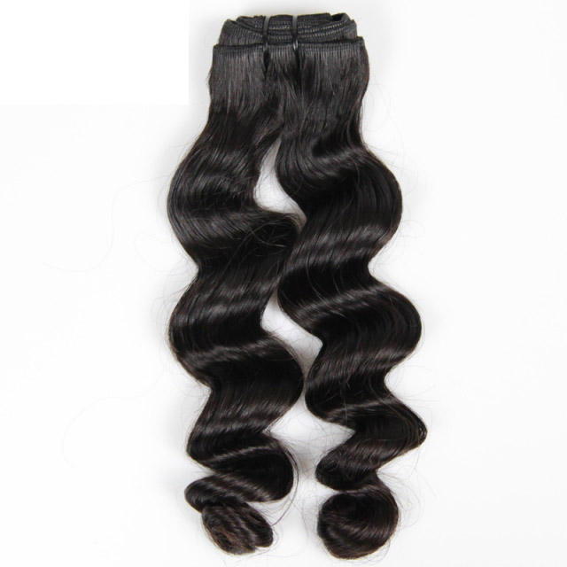 Brazilian Loose Wave Hair 3 Bundles Virgin Human Hair 1B Natural Black Color Raw Hair Extension