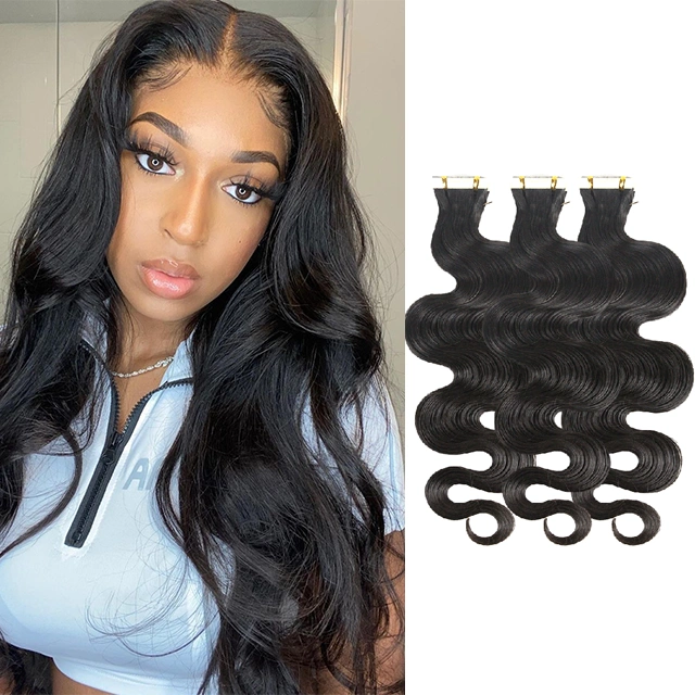 hair exetension tape hair 100% virgin hair exetenstions 20pcs(50g)