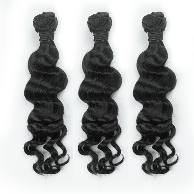 Berrysfashion Hair Atlanta New Store Mix Donors Human Virgin Hair 3pcs Bundles Loose Wave -Fast Shipping Hair