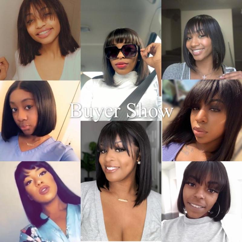 Berrysfashion top quality virgin hair all size bob wigs summer sales affordable price raw hair wigs