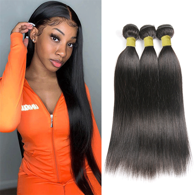 Yellow Band Straight 100% Virgin Human Hair High Quality , Can Be Dyed, Bleached Berrys Fashion VIrgin Hair(China Hair)