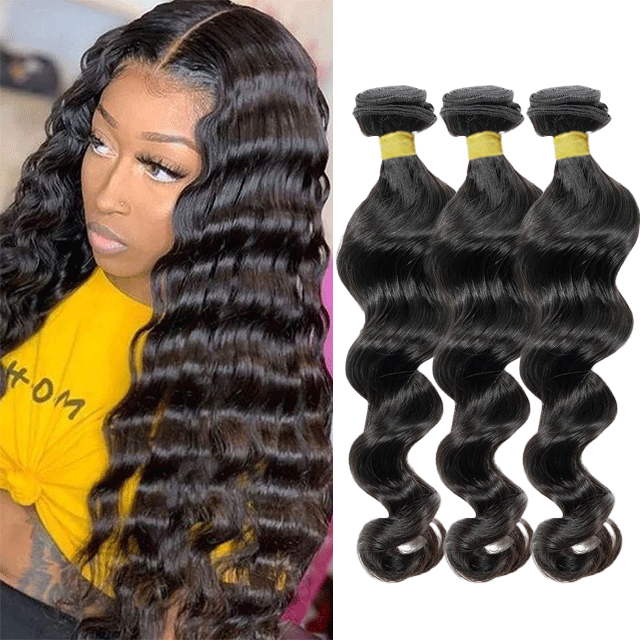 Yellow Band Loose Wave 100% Virgin Human Hair High Quality , Can Be Dyed, Bleached Berrys Fashion VIrgin Hair(China Hair)