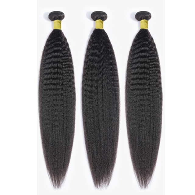 Yellow Band Kinky Straight 100% Virgin Human Hair High Quality , Can Be Dyed, Bleached Berrys Fashion VIrgin Hair(China Hair)