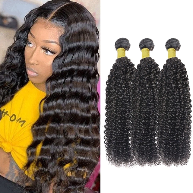 Yellow Band Kinky Curly 100% Virgin Human Hair High Quality , Can Be Dyed, Bleached Berrys Fashion VIrgin Hair(China Hair)