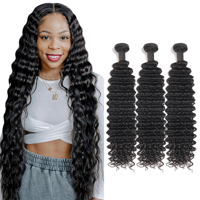 Malaysia Red Band Raw Hair Bundles Deep Wave Human Hair High Quality