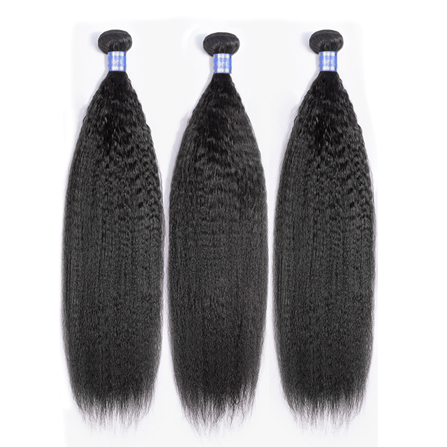 Indian Yellow Band Virgin Hair Bundles Kinky Straight Human Hair High Quality