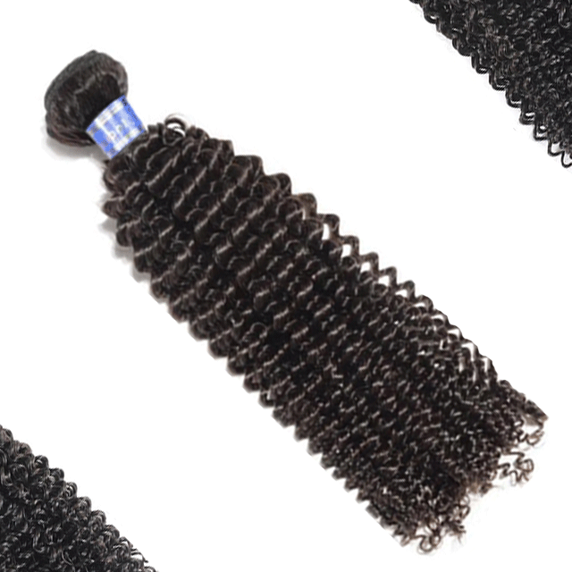Indian Yellow Band Virgin Hair Bundles Kinky Curly Human Hair High Quality
