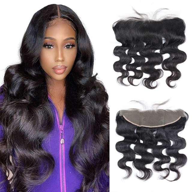Berrysfashion Hair New Arrive Mix Donors Hair 13x4 HD/Transparent Frontal BW