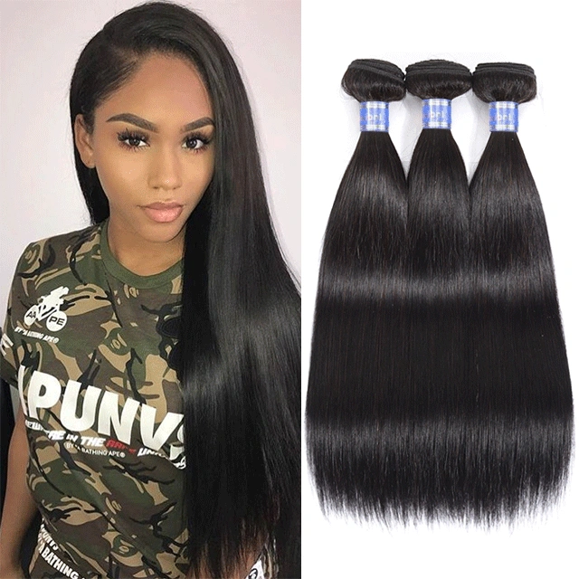 Indian Yellow Band Virgin Hair Bundles Straight Human Hair High Quality