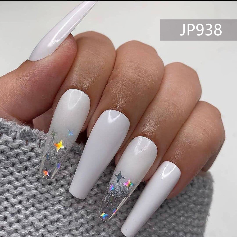 24pcs/box Artificial Nails With Glue Detachable Fake Nails Full Cover Fake Nails Wearable Fake Nails