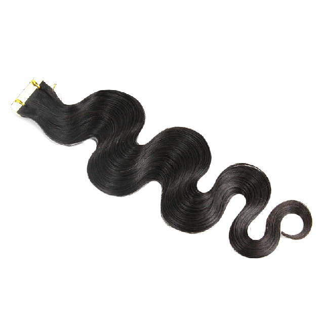 hair exetension tape hair 100% virgin hair exetenstions 20pcs(50g) Body wave Hair