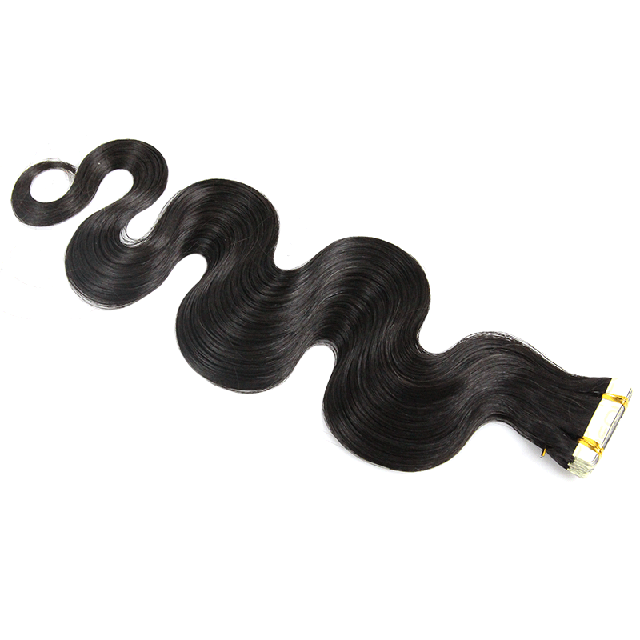 hair exetension tape hair 100% virgin hair exetenstions 20pcs(50g) Body wave Hair