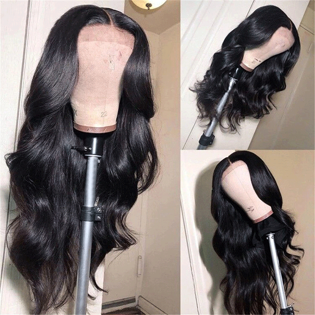 HD /Transparent Single Donor Raw Hair 4x4 Body Wave Closure Wigs 10-30inch Berrys Fashion Hair