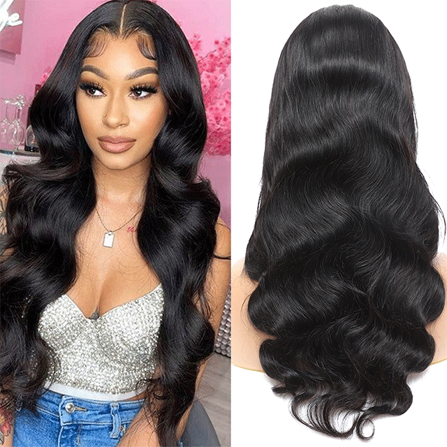 HD /Transparent Single Donor Raw Hair 4x4 Body Wave Closure Wigs 10-30inch Berrys Fashion Hair