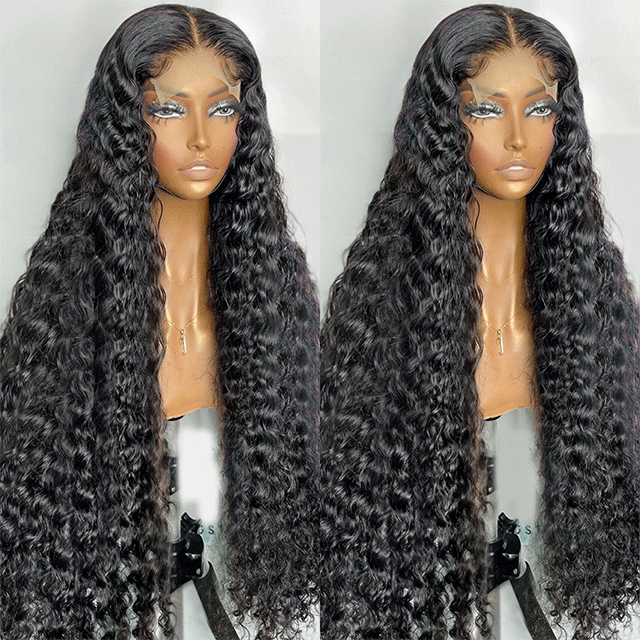 HD /Transparent Single Donor Raw Hair 4x4 Kinky Curly Closure Wigs 10-30inch Berrys Fashion Hair