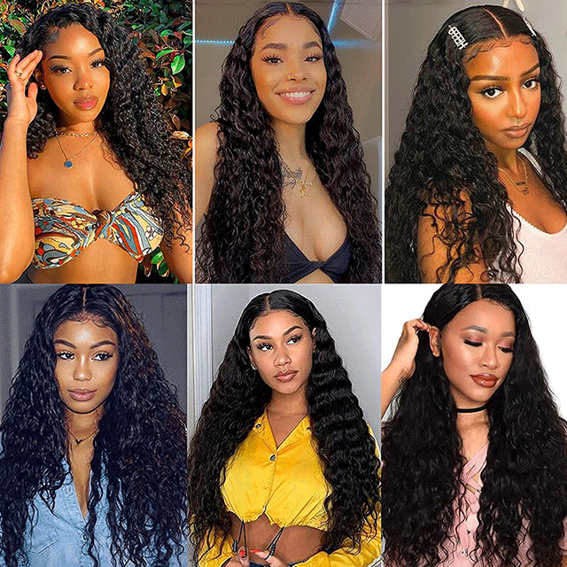 HD /Transparent Single Donor Raw Hair 13x6 Deep Wave Frontal Wigs 10-30inch Berrys Fashion Hair