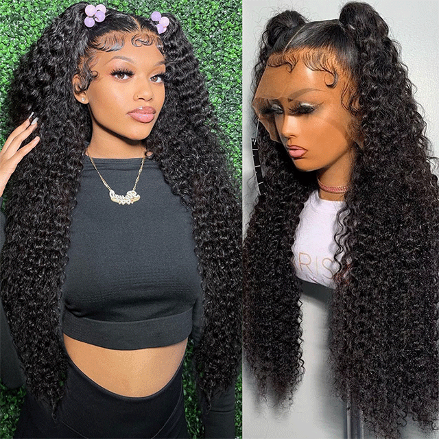 HD /Transparent Single Donor Raw Hair 5x5 Kinky Straight Closure Wigs 10-30inch Berrys Fashion Hair