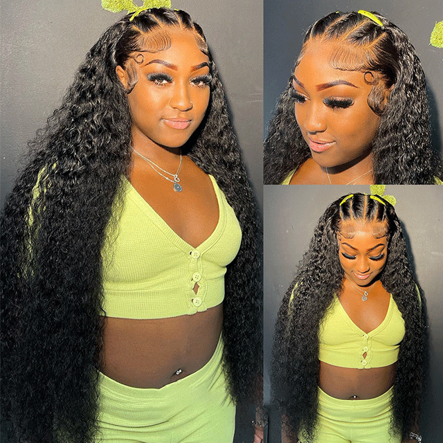 HD /Transparent Single Donor Raw Hair 5x5 Kinky Straight Closure Wigs 10-30inch Berrys Fashion Hair