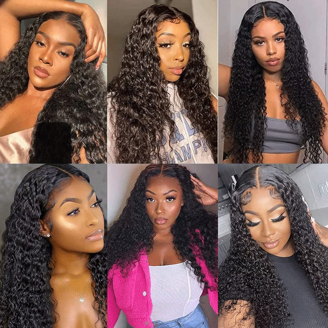HD /Transparent Single Donor Raw Hair 13x4 Kinky Curly Frontal Wigs 10-30inch Berrys Fashion Hair