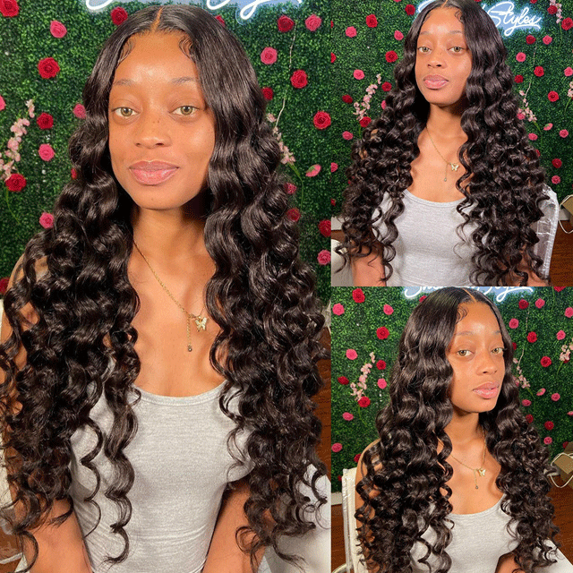 HD /Transparent Single Donor Raw Hair 13x6 Loose Wave Frontal Wigs 10-30inch Berrys Fashion Hair