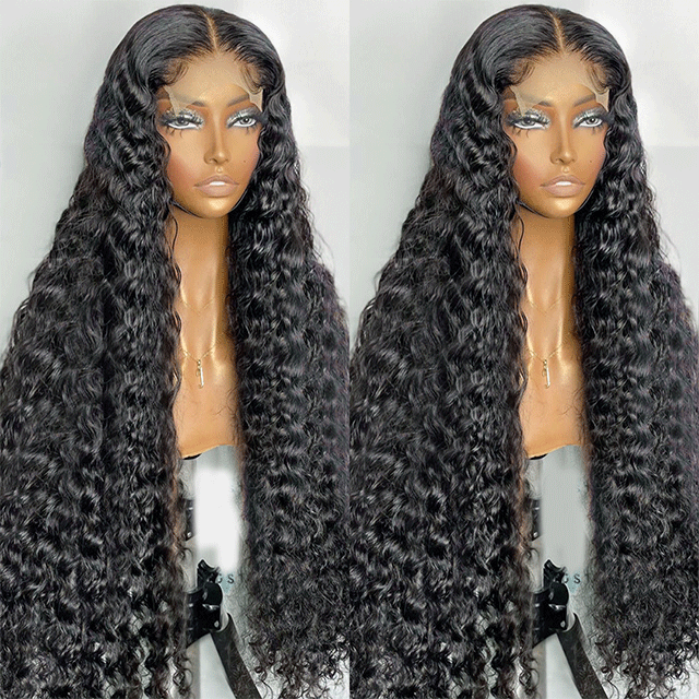 HD /Transparent Single Donor Raw Hair 13x6 Deep Wave Frontal Wigs 10-30inch Berrys Fashion Hair