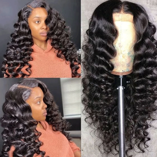 HD /Transparent Single Donor Raw Hair 13x6 Loose Wave Frontal Wigs 10-30inch Berrys Fashion Hair