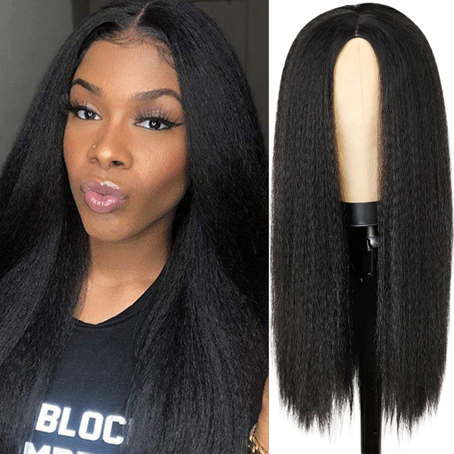HD /Transparent Single Donor Raw Hair 5x5 Kinky Straight Closure Wigs 10-30inch Berrys Fashion Hair
