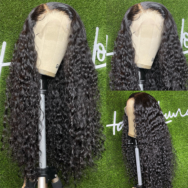 HD /Transparent Single Donor Raw Hair 5x5 Kinky Curly Closure Wigs 10-30inch Berrys Fashion Hair