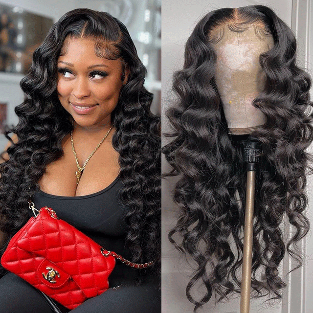 HD /Transparent Single Donor Raw Hair 13x6 Loose Wave Frontal Wigs 10-30inch Berrys Fashion Hair