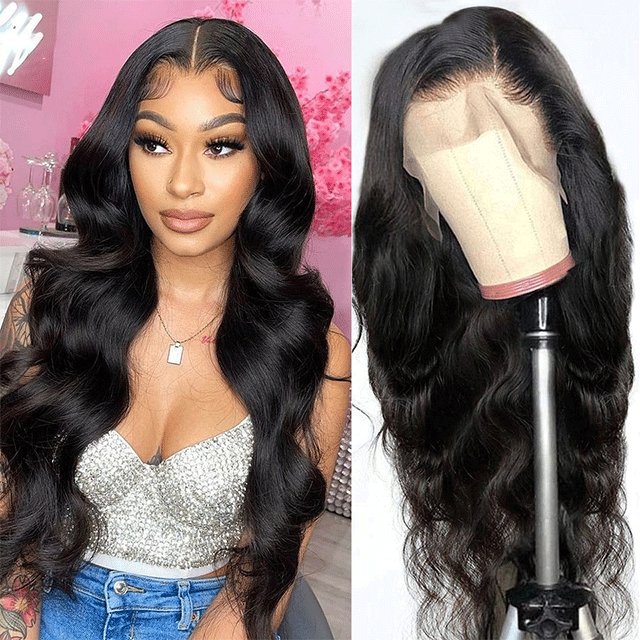 HD /Transparent Single Donor Raw Hair 13x6 Body Wave Frontal Wigs 10-30inch Berrys Fashion Hair