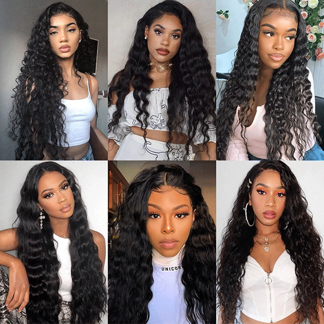 HD /Transparent Single Donor Raw Hair 13x6 Loose Wave Frontal Wigs 10-30inch Berrys Fashion Hair
