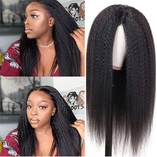 HD /Transparent Single Donor Raw Hair 4x4 Kinky Straight Closure Wigs 10-30inch Berrys Fashion Hair