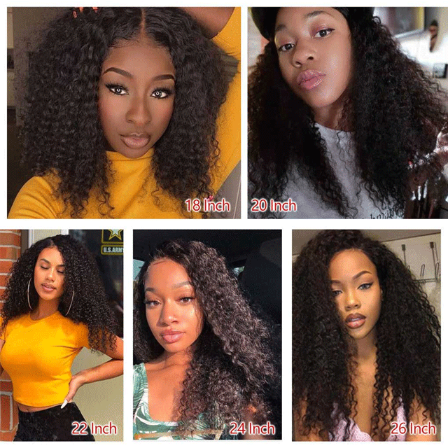 Human Hair 13x6 Wigs To Women Kinky Culry 150% Density Human Hair No Smell Lace Front For Natural Black