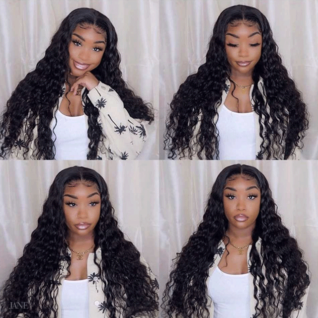 New Arrival Water Wave Lace closure wigs 4x4 Brazilian 100% virginhair Human hair wigs