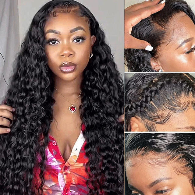New Arrival Water Wave Lace closure wigs 5x5 Brazilian 100% virginhair Human hair wigs