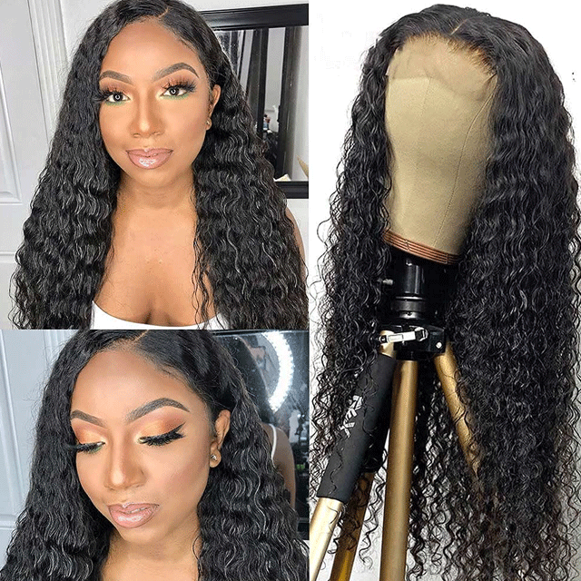 New Arrival Water Wave Lace closure wigs 5x5 Brazilian 100% virginhair Human hair wigs