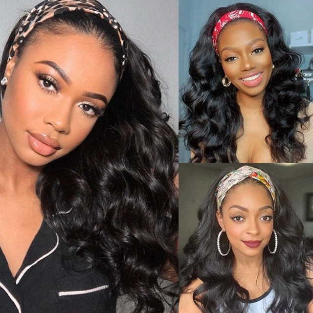 Berrys Fashion New Arrival Headband wig Brazilian Body 100% Human hair 10-30 Natural Hairline