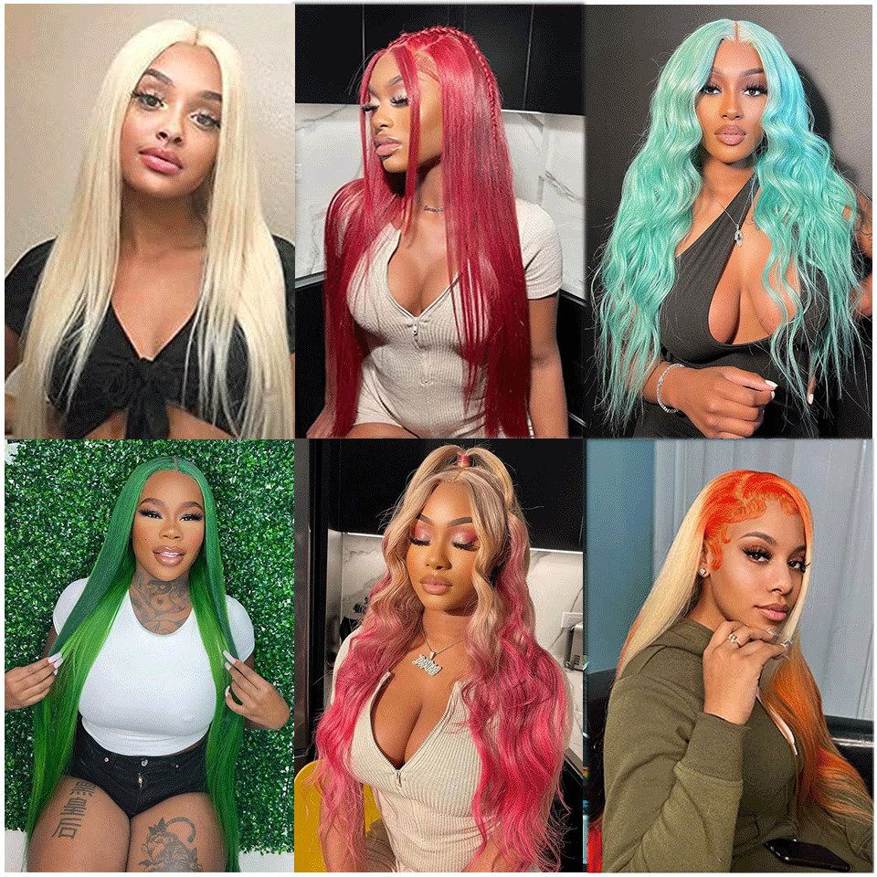 613 Straight Transparent Lace Frontal Wig human virgin hair Berrysfashion Hair