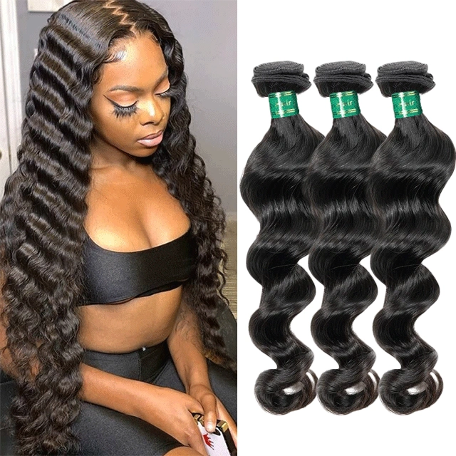 Burmese Red Band Raw Hair Bundles Loose Wave Human Hair High  display picture 1