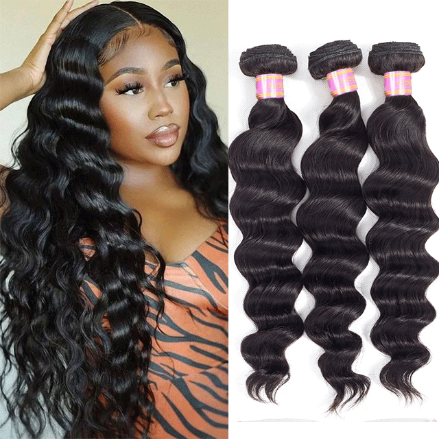 Peruvian Raw Hair Bundles Big Deep Wave Human Hair High Quality Without any Chemical Processed