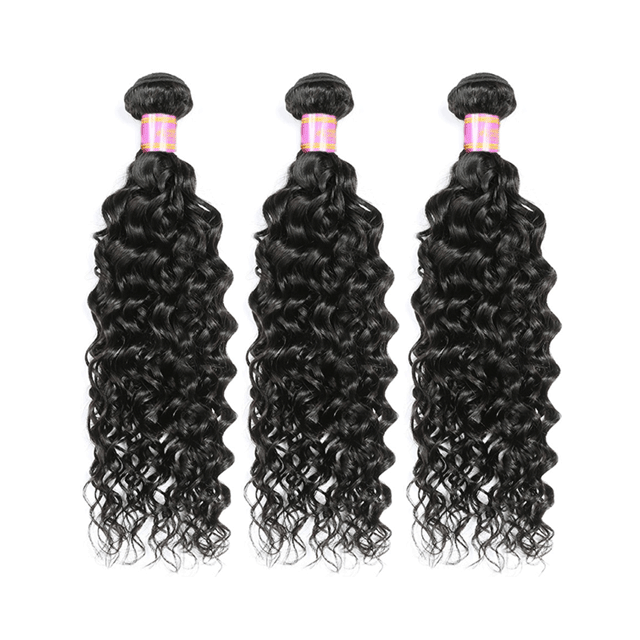 Peruvian Raw Hair Bundles Water Wave Human Hair High Quality Without any Chemical Processed