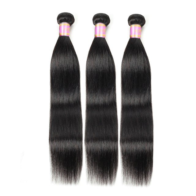 Peruvian Raw Hair Bundles Straight  Human Hair High Quality Without any Chemical Processed