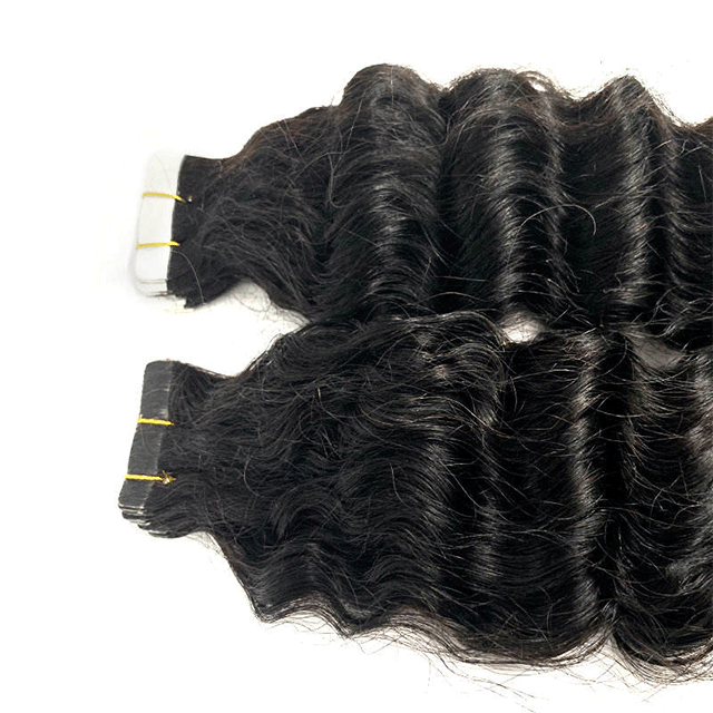 hair exetension tape hair 100% virgin hair exetenstions 20pcs(50g) Loose wave Hair