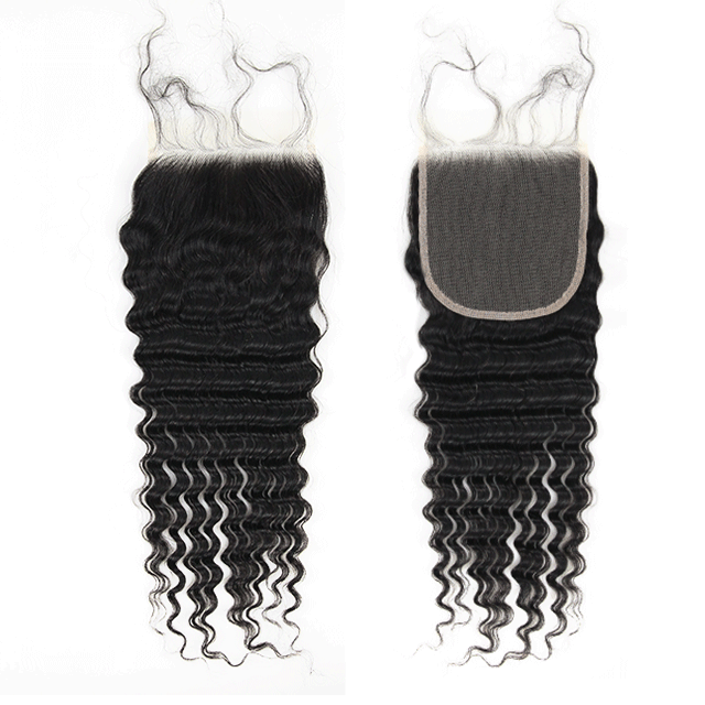 5x5 HD/Transparent Deep Wave Lace Closure