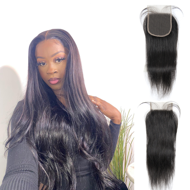 Top Quality Virgin Hair 4x4 HD/Transparent Lace Closure